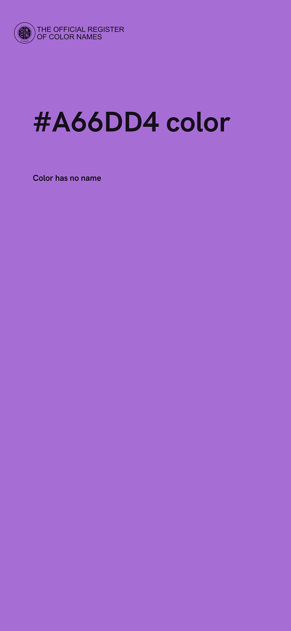 #A66DD4 color image