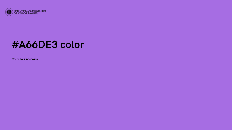 #A66DE3 color image