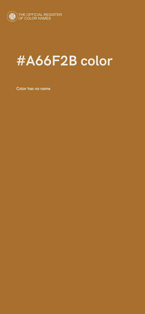 #A66F2B color image
