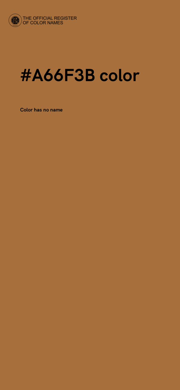 #A66F3B color image