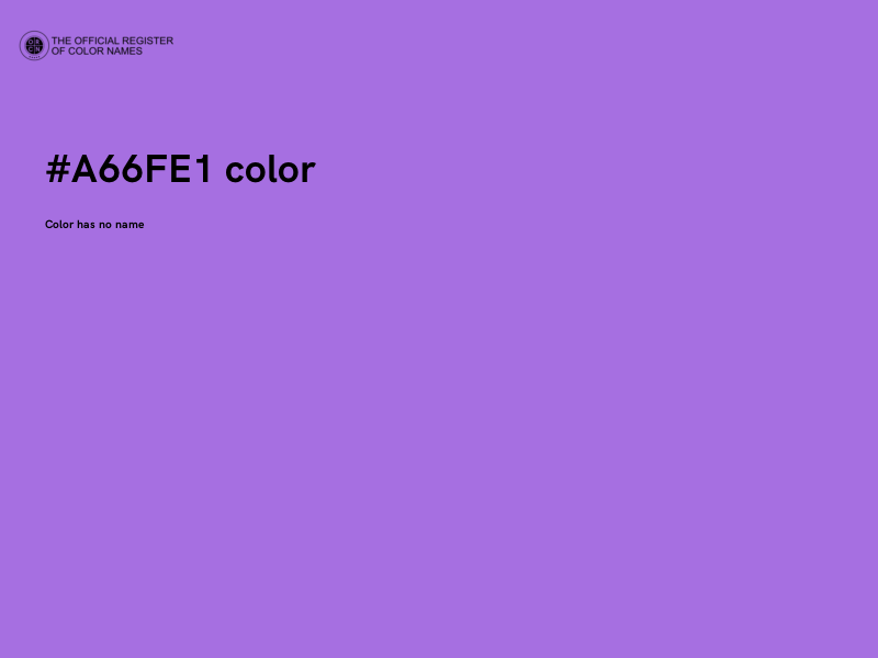 #A66FE1 color image