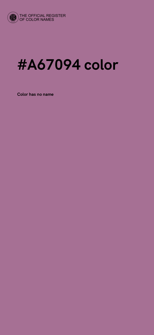 #A67094 color image