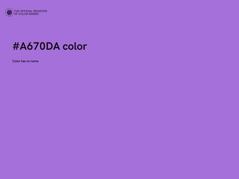 #A670DA color image