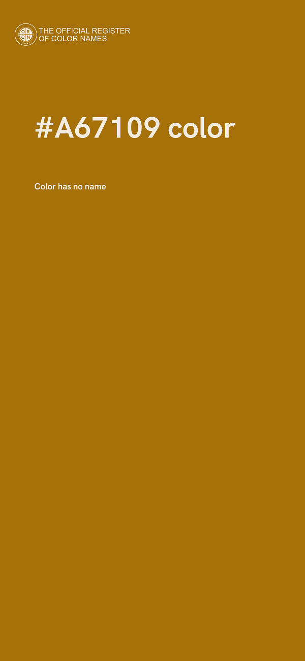 #A67109 color image