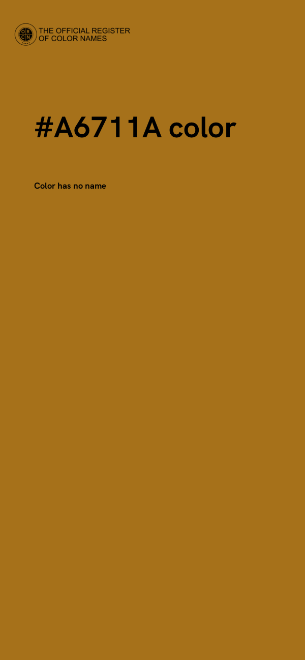 #A6711A color image