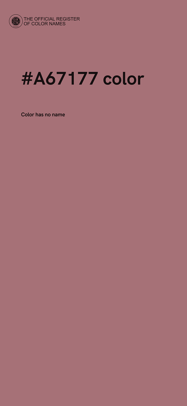 #A67177 color image
