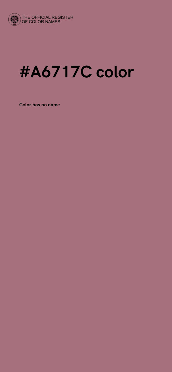 #A6717C color image