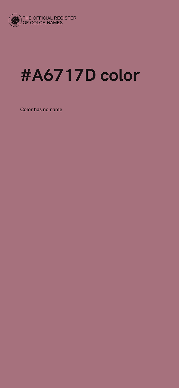 #A6717D color image
