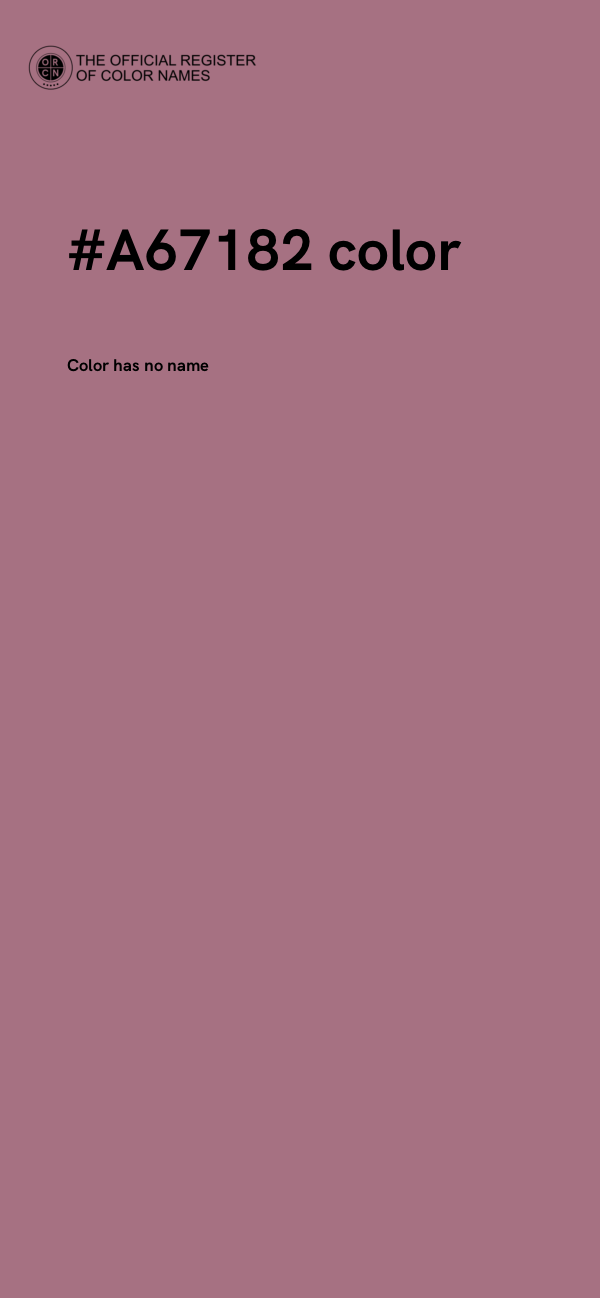 #A67182 color image