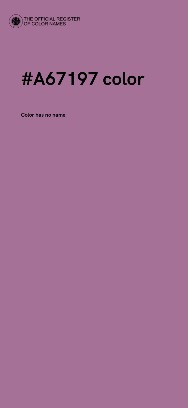 #A67197 color image