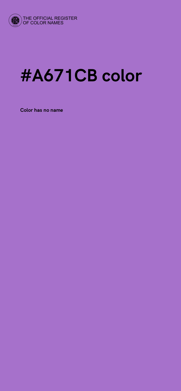 #A671CB color image