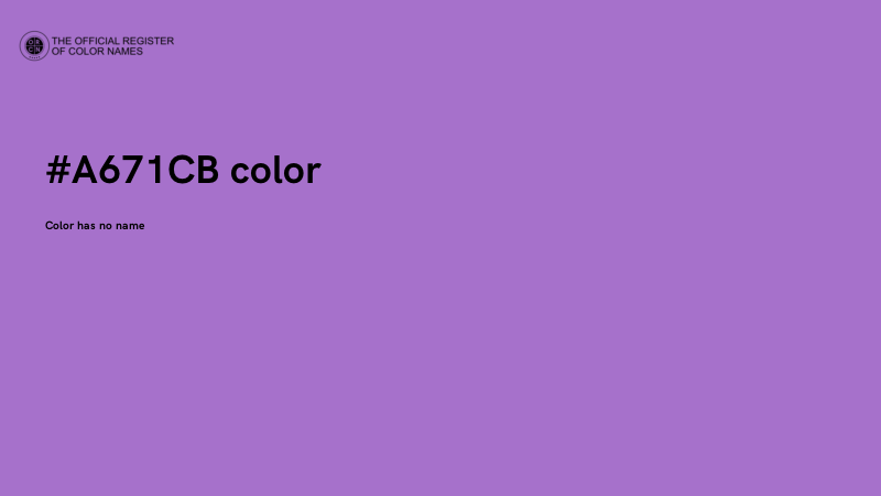 #A671CB color image