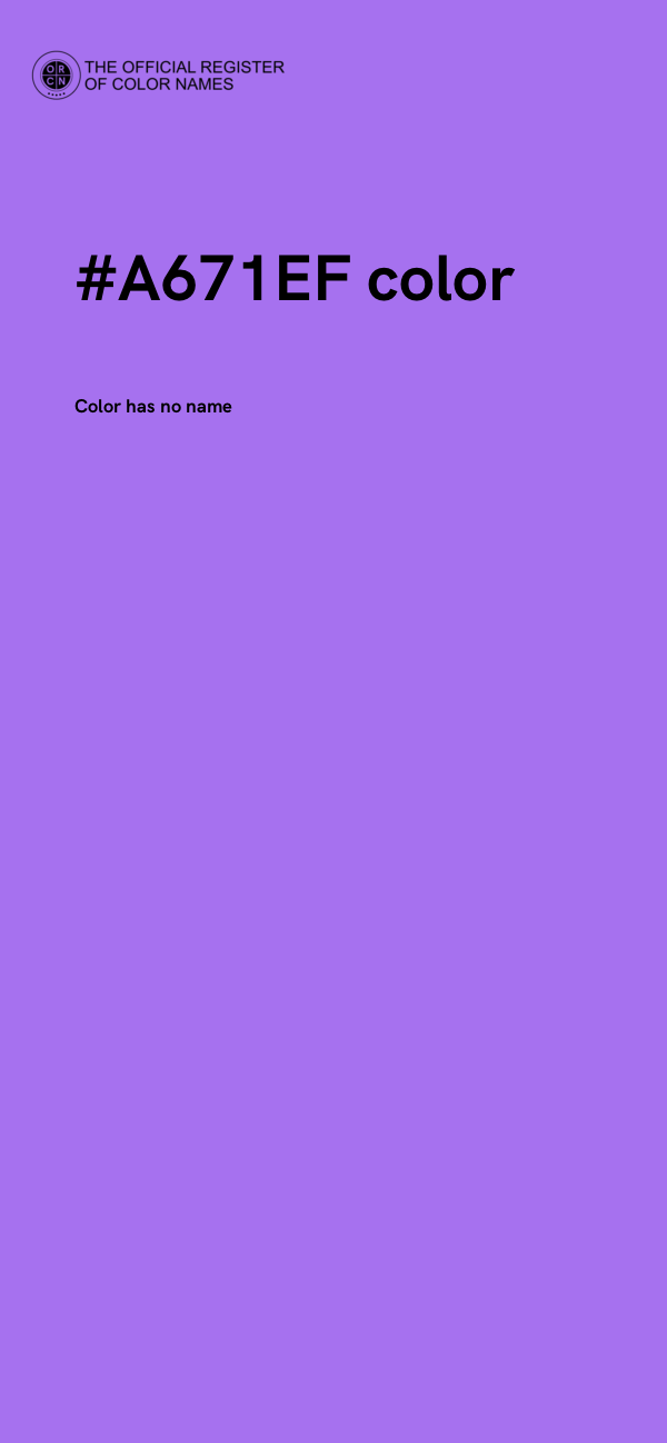 #A671EF color image