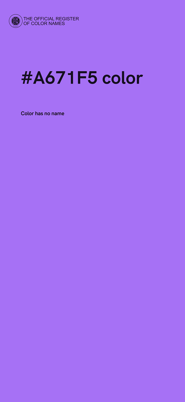 #A671F5 color image