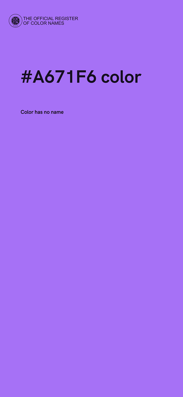#A671F6 color image