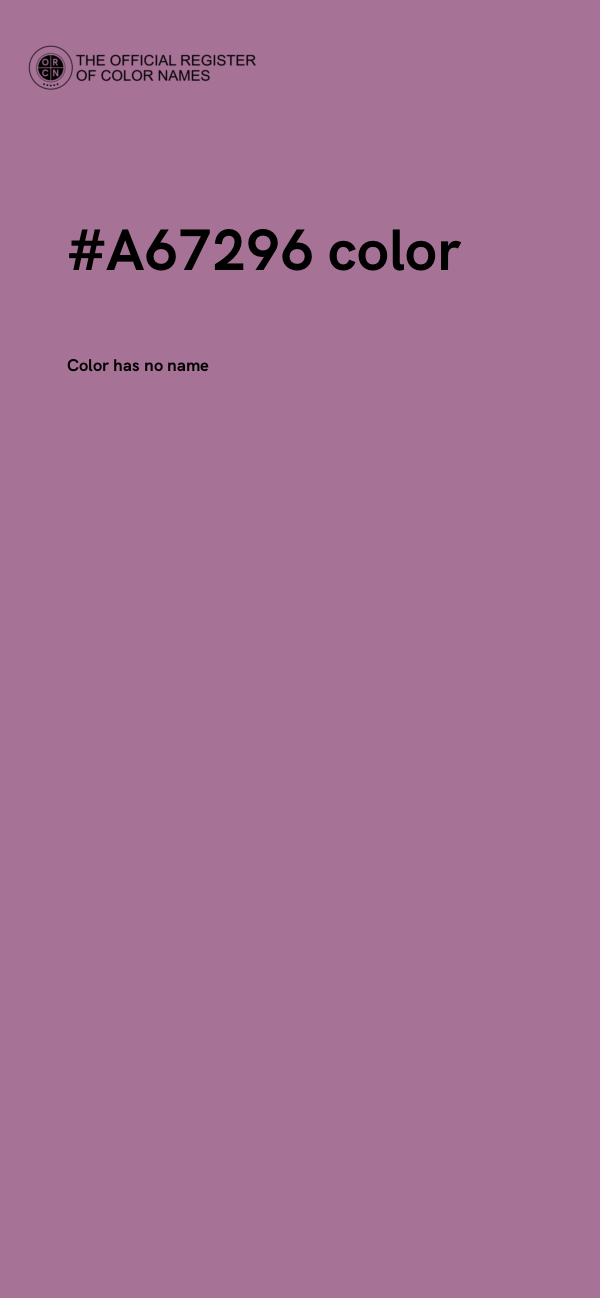 #A67296 color image