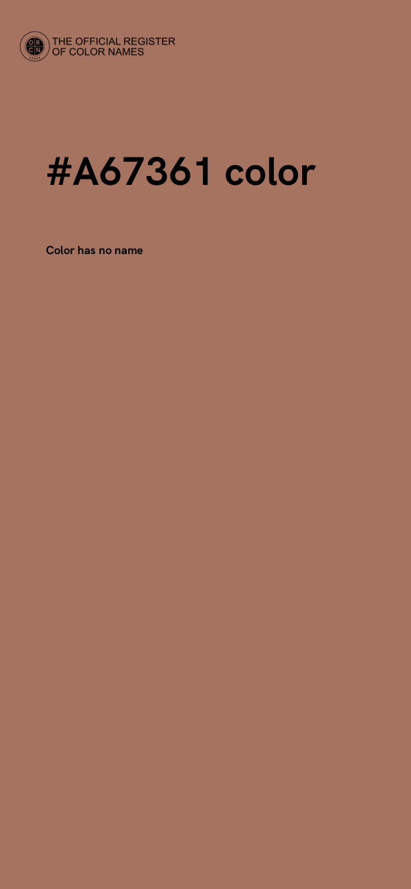 #A67361 color image