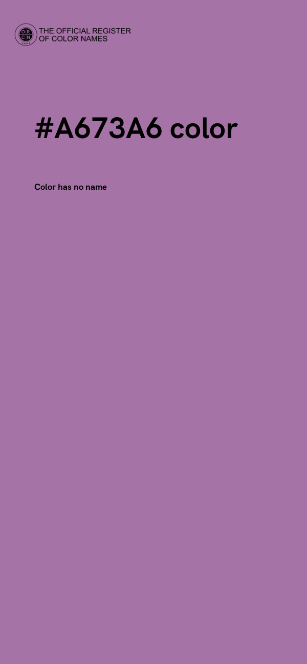 #A673A6 color image