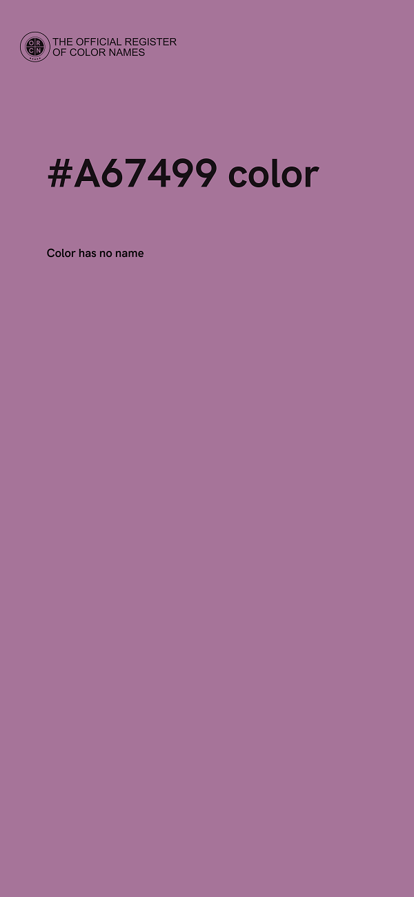 #A67499 color image