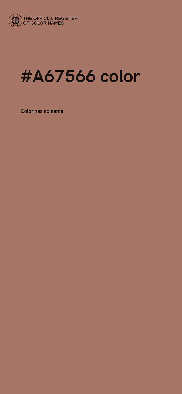 #A67566 color image