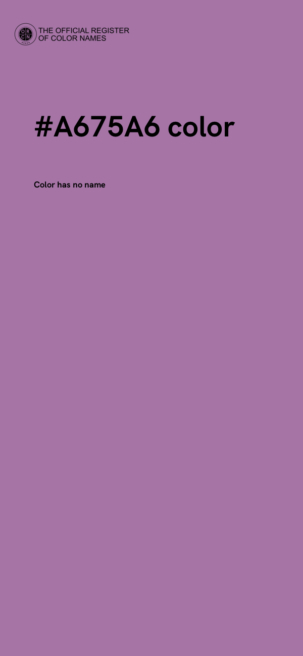 #A675A6 color image