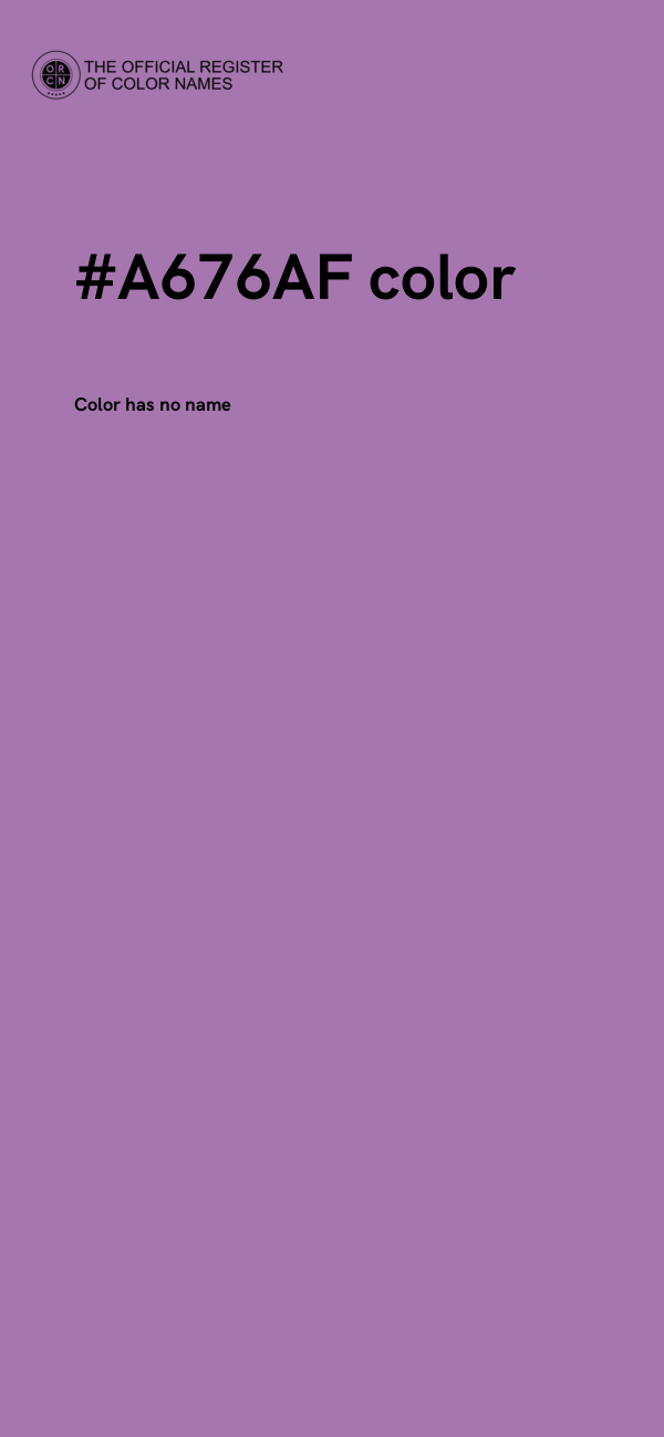 #A676AF color image