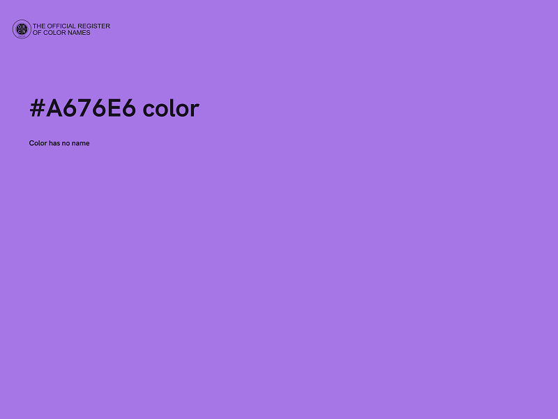 #A676E6 color image