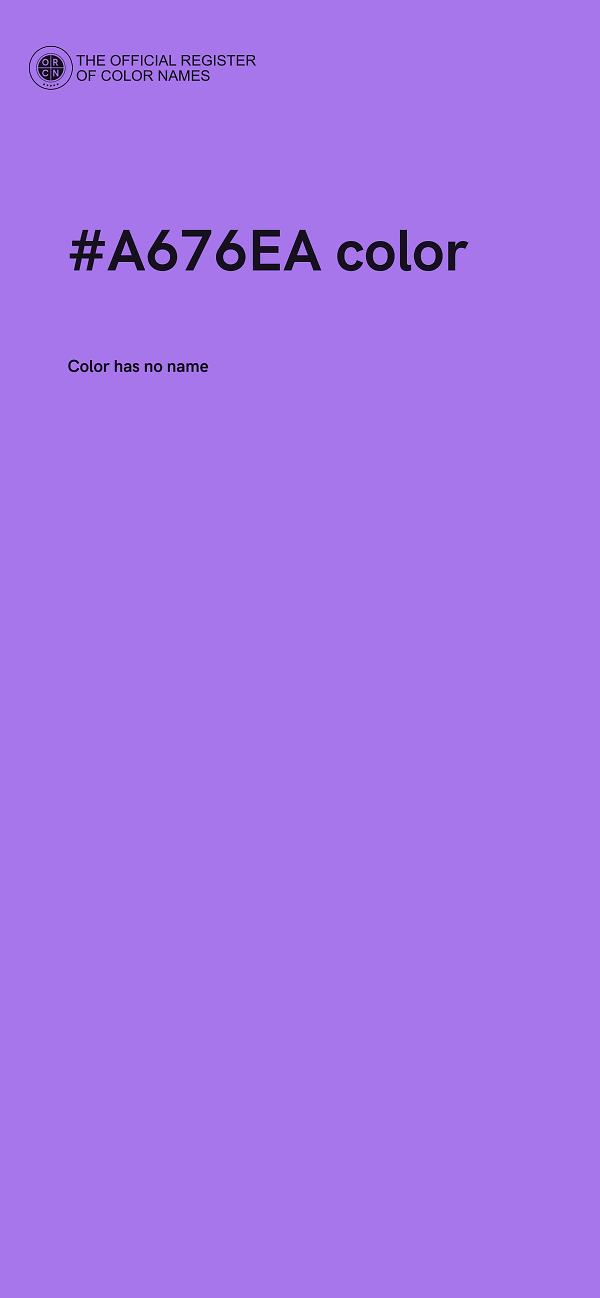 #A676EA color image