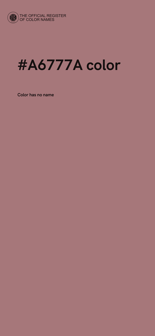 #A6777A color image