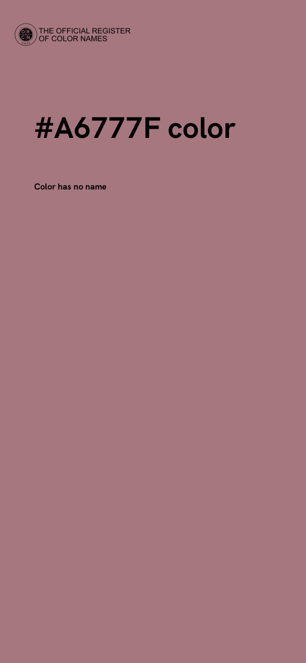 #A6777F color image