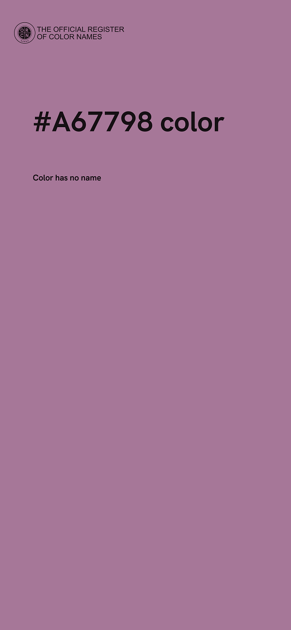 #A67798 color image