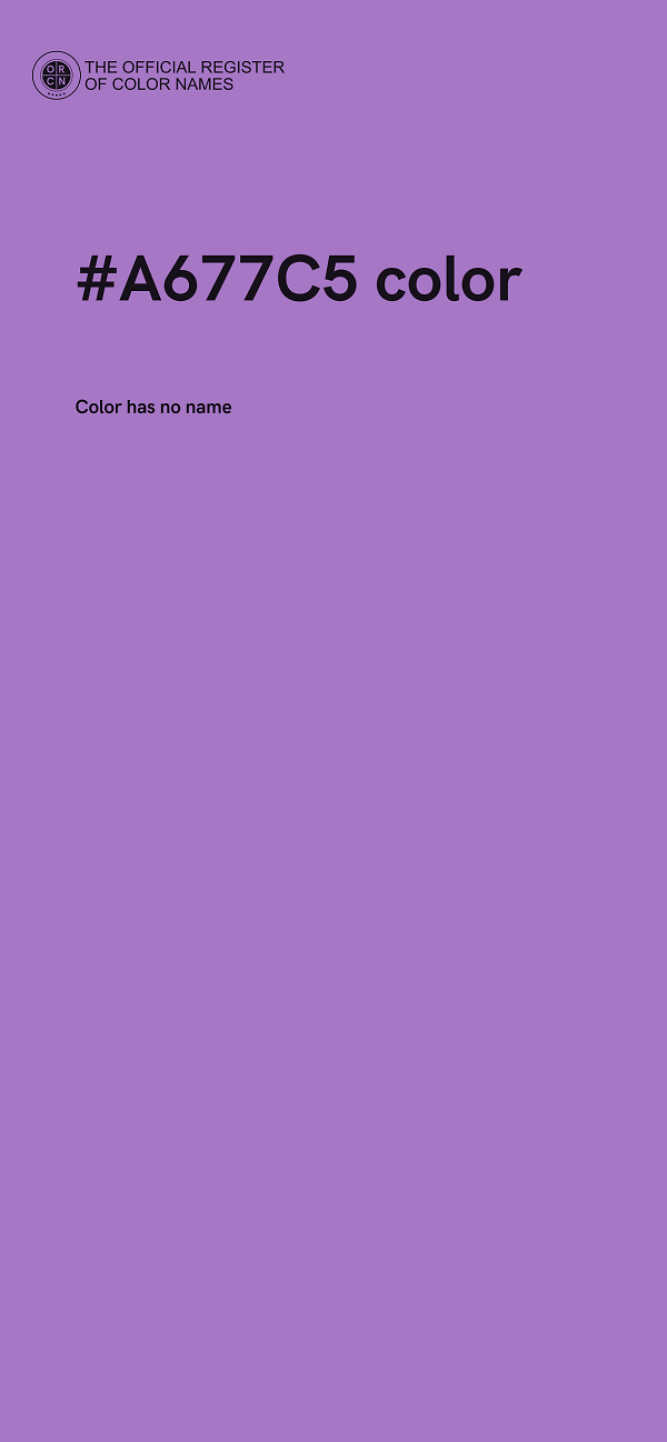 #A677C5 color image