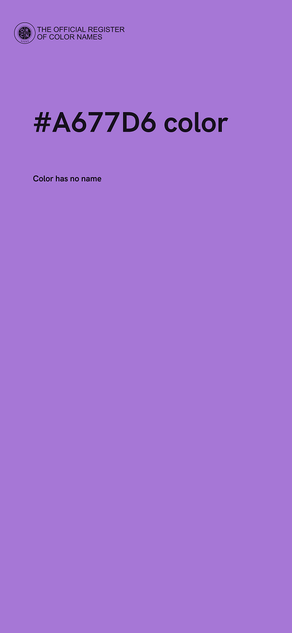 #A677D6 color image