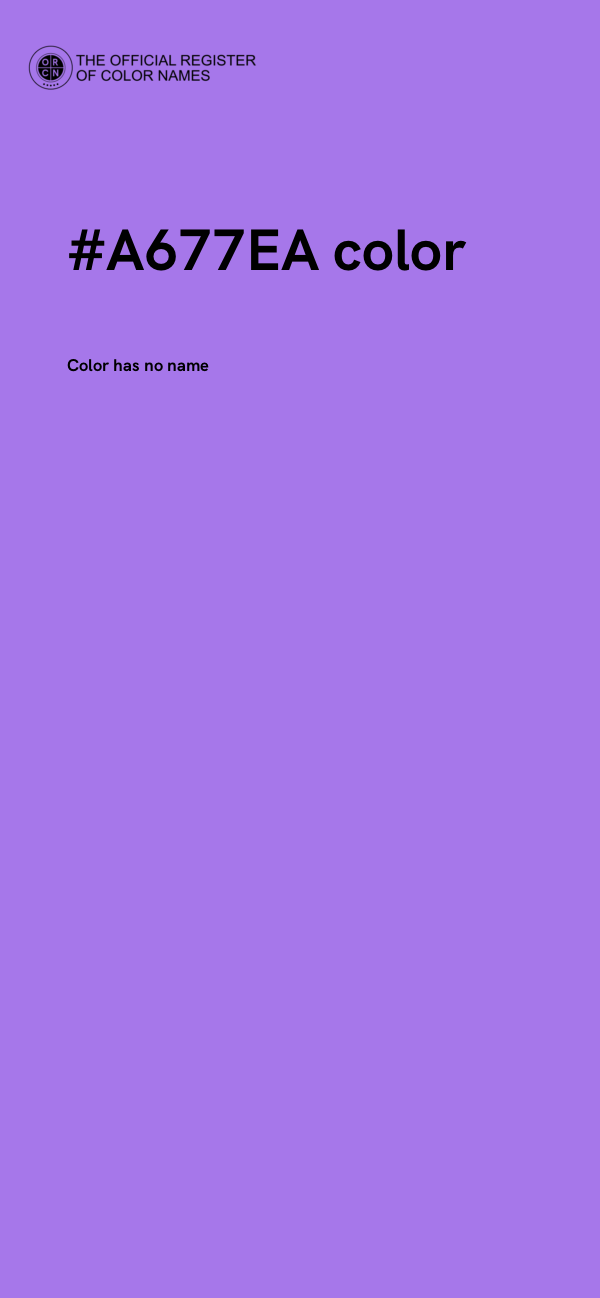 #A677EA color image