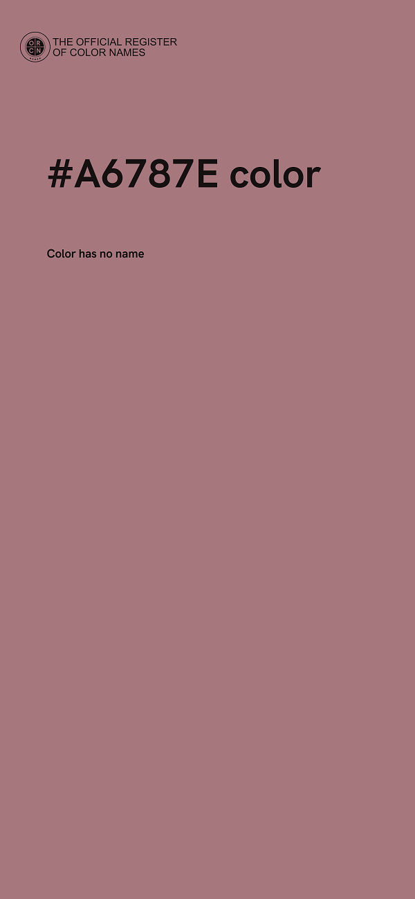 #A6787E color image