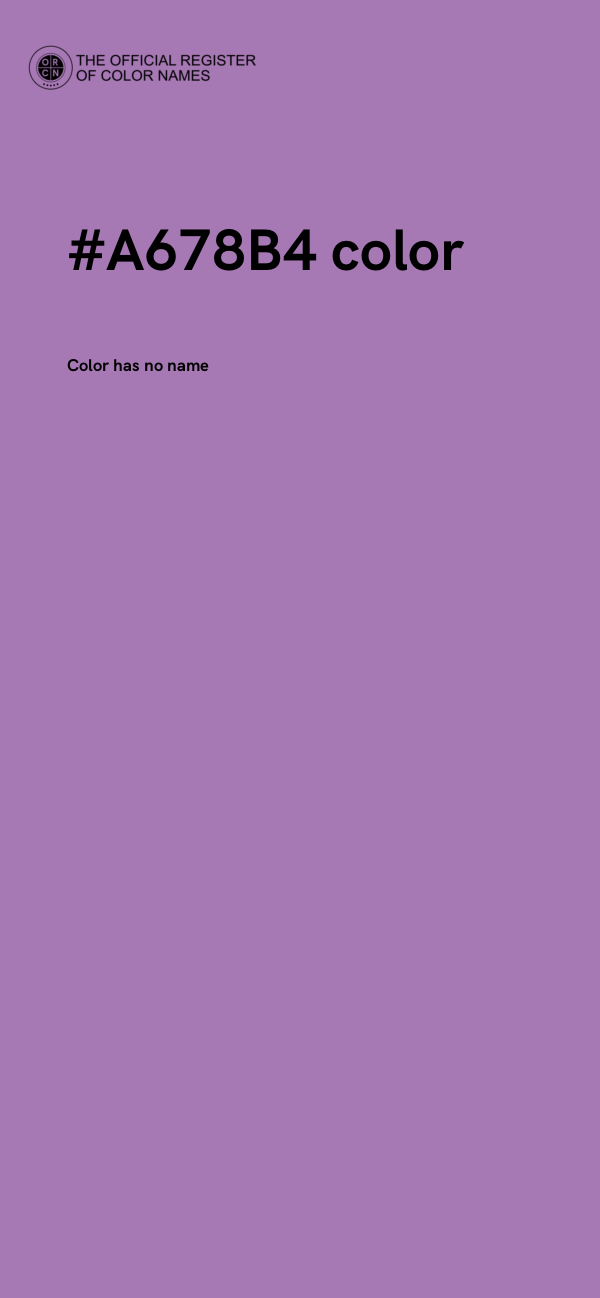 #A678B4 color image