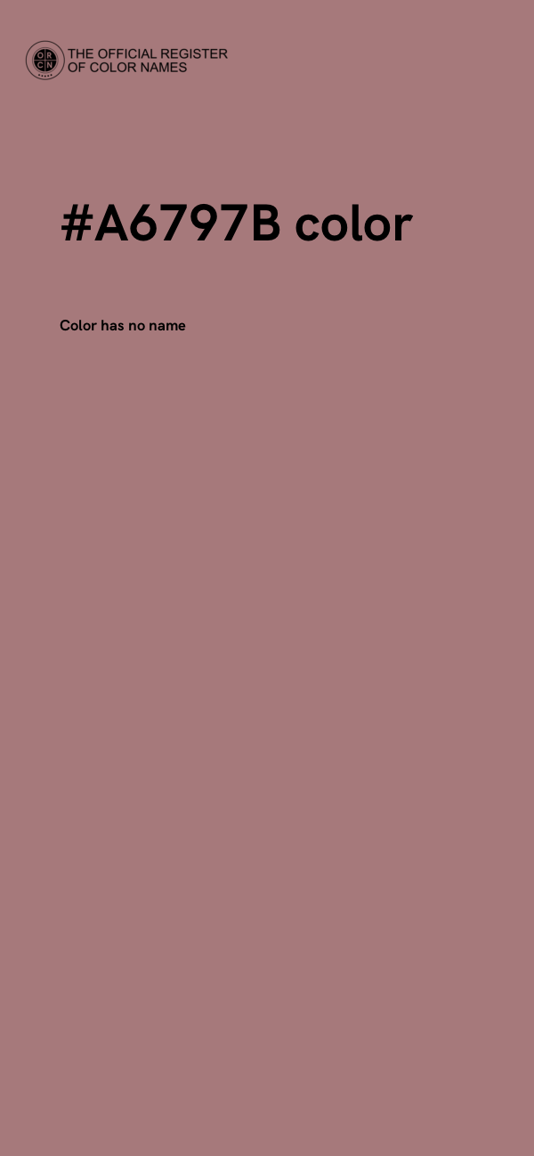 #A6797B color image