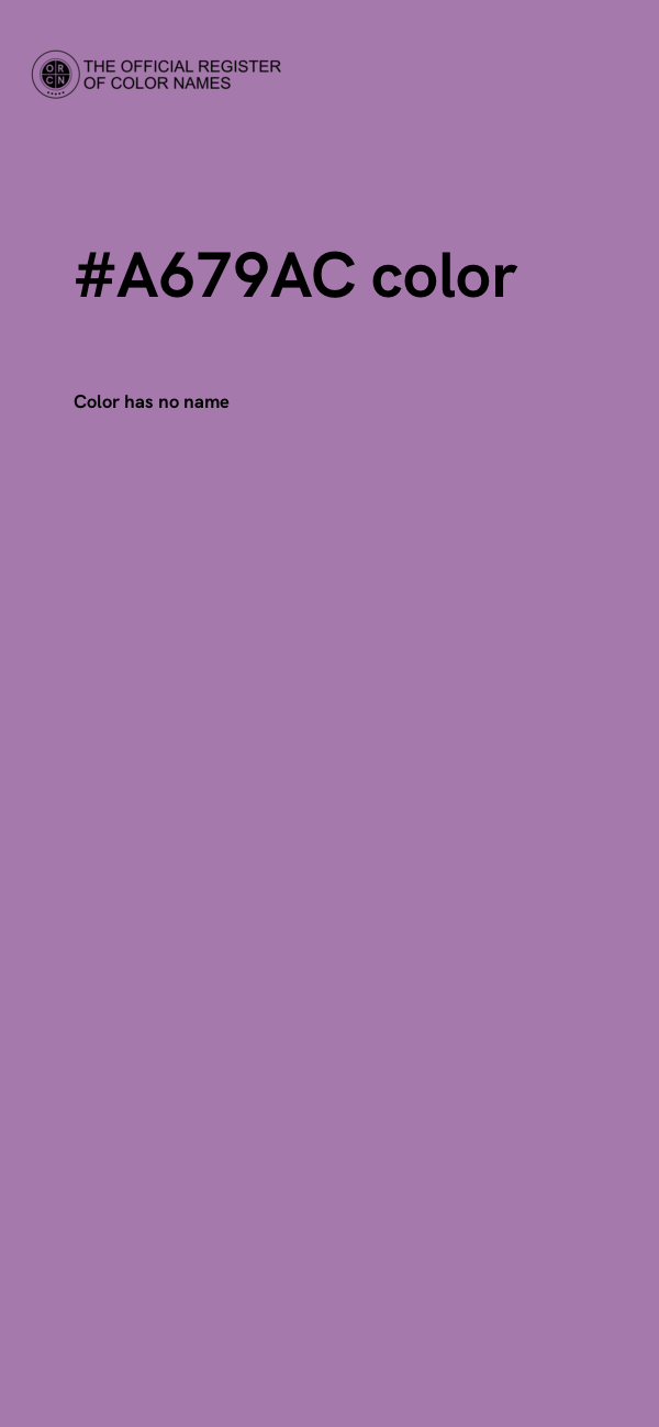 #A679AC color image
