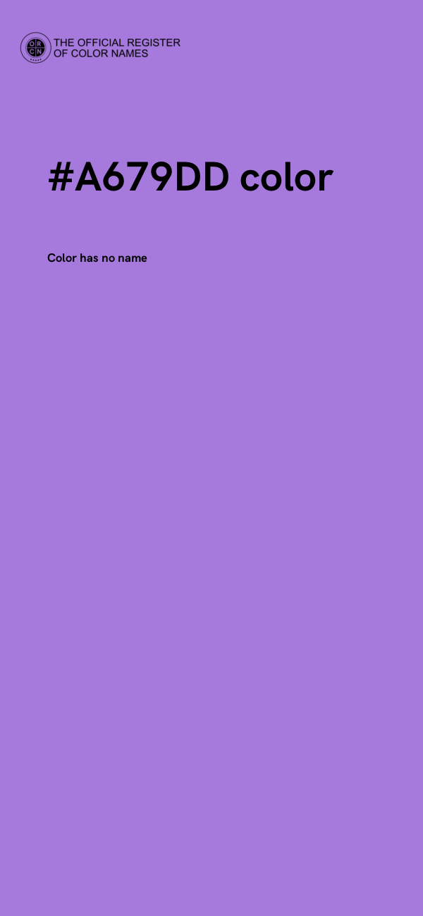 #A679DD color image