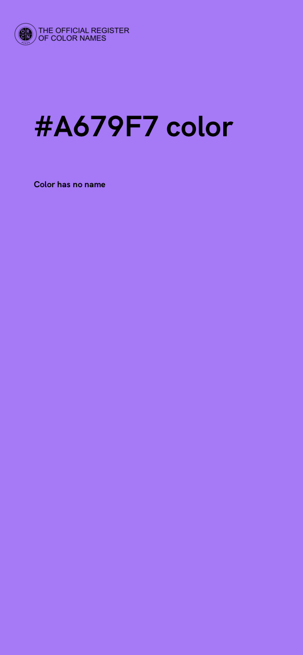#A679F7 color image