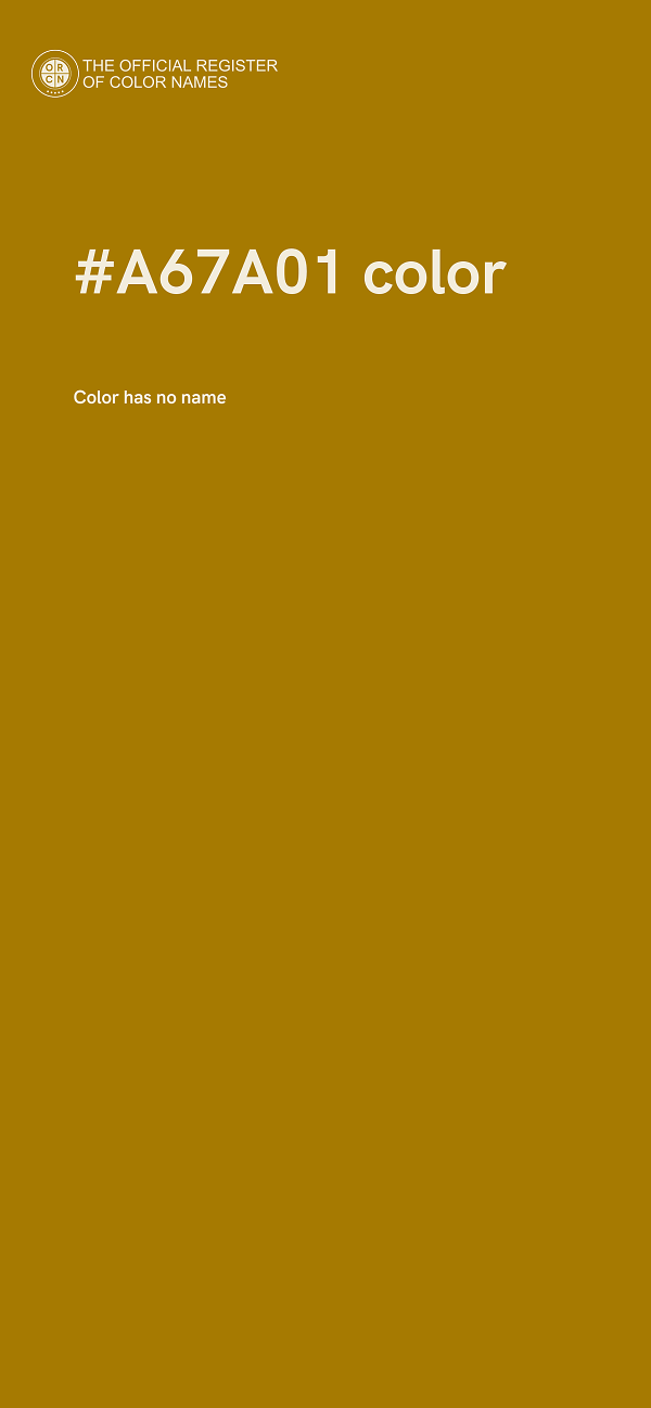 #A67A01 color image