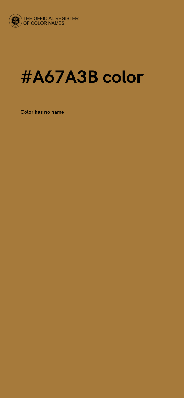 #A67A3B color image
