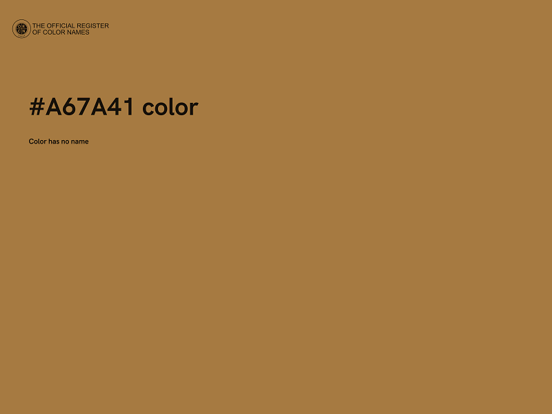 #A67A41 color image