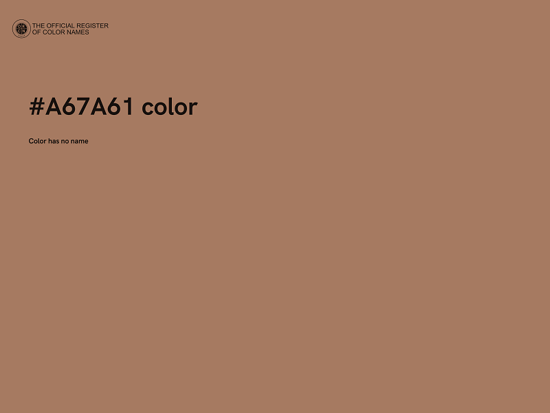 #A67A61 color image