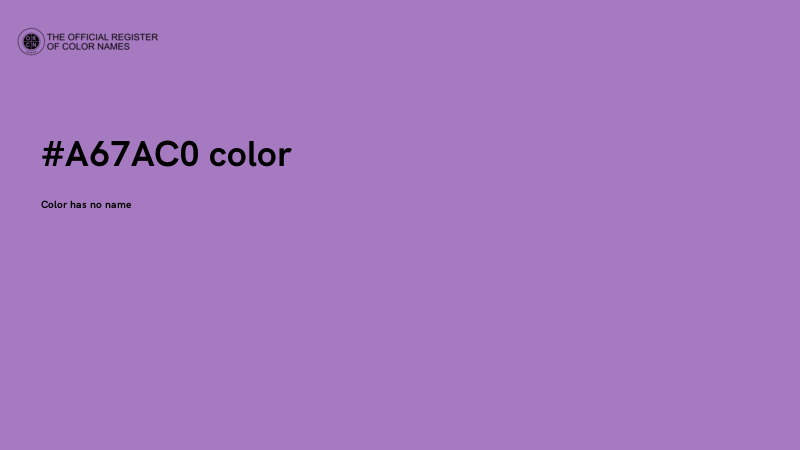 #A67AC0 color image