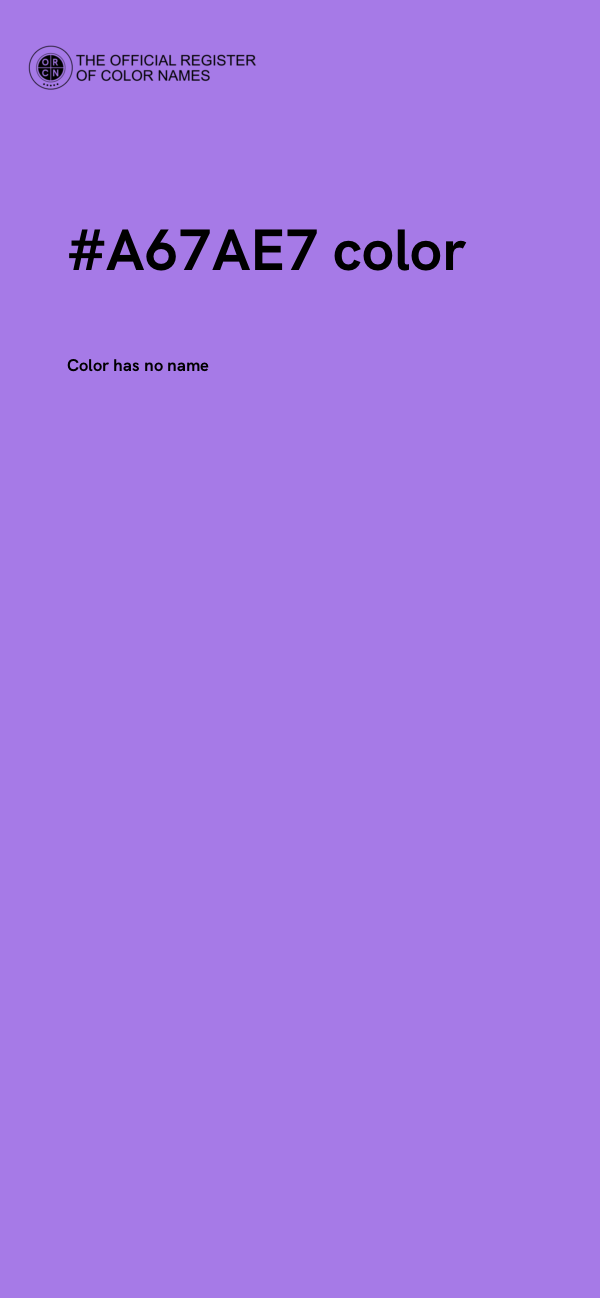 #A67AE7 color image
