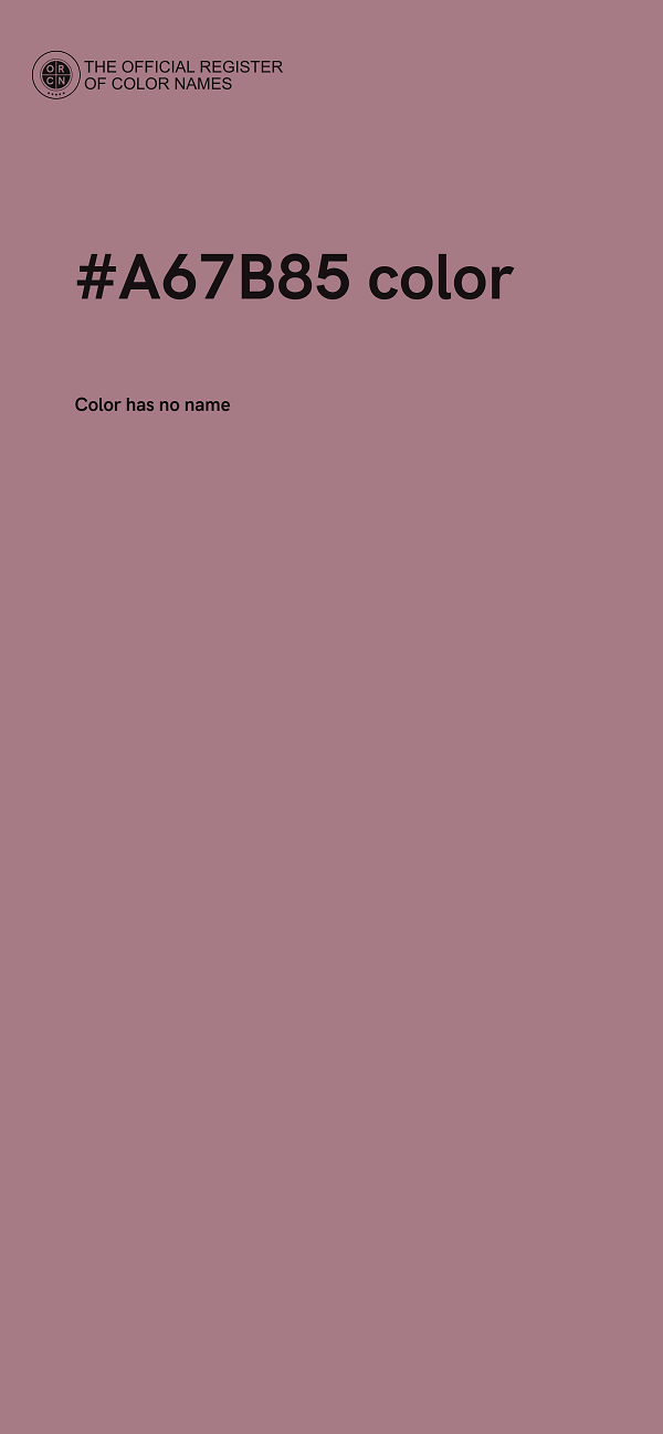 #A67B85 color image