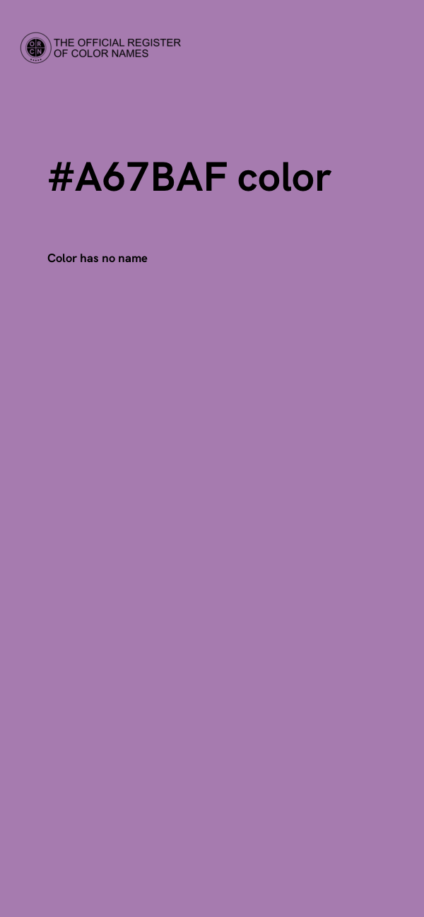 #A67BAF color image