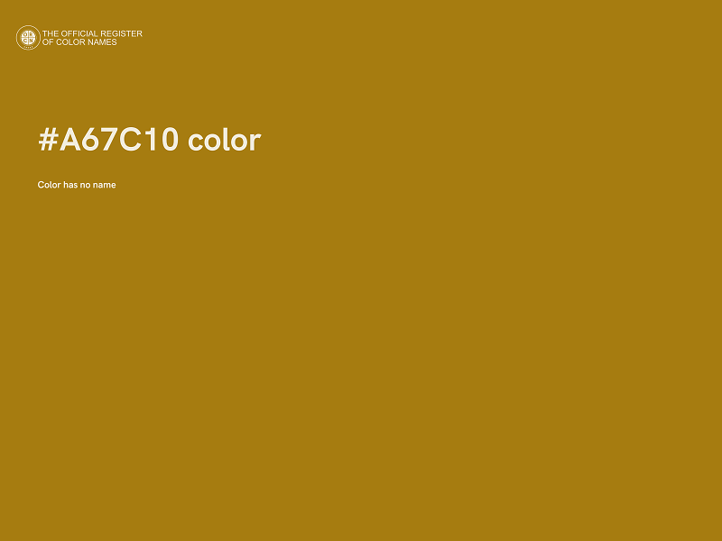 #A67C10 color image