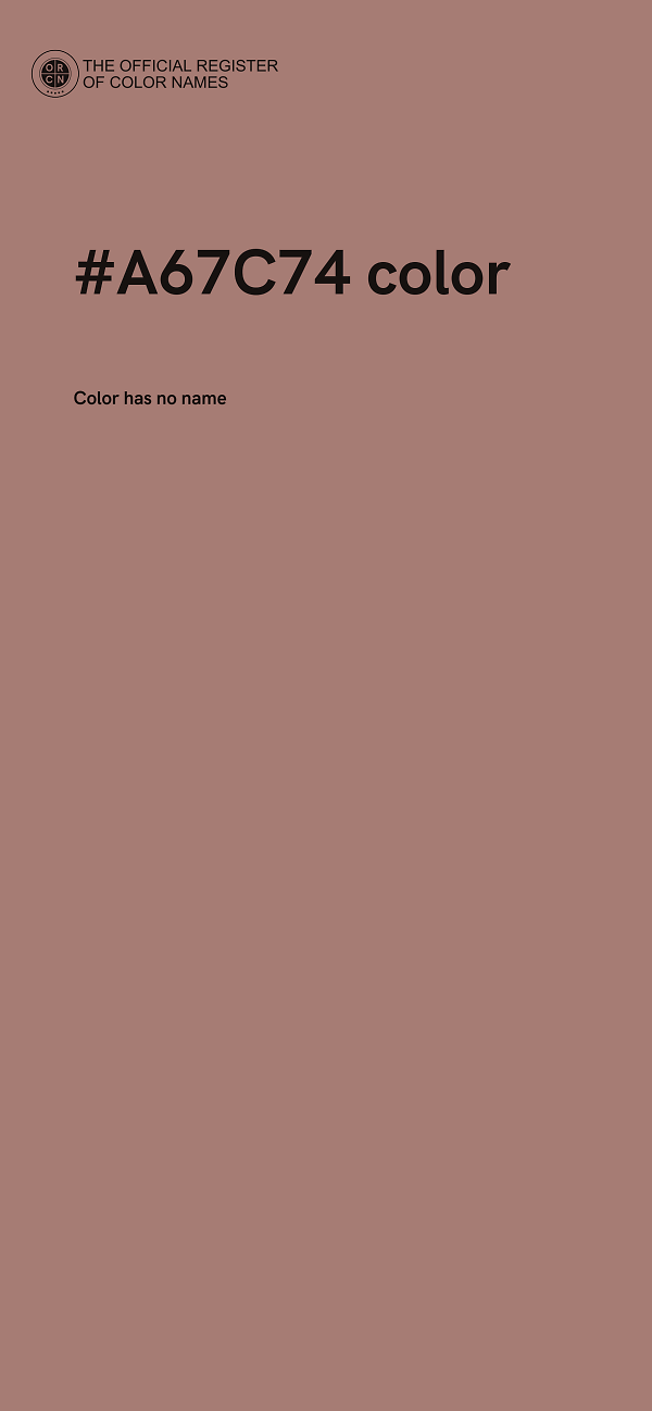#A67C74 color image